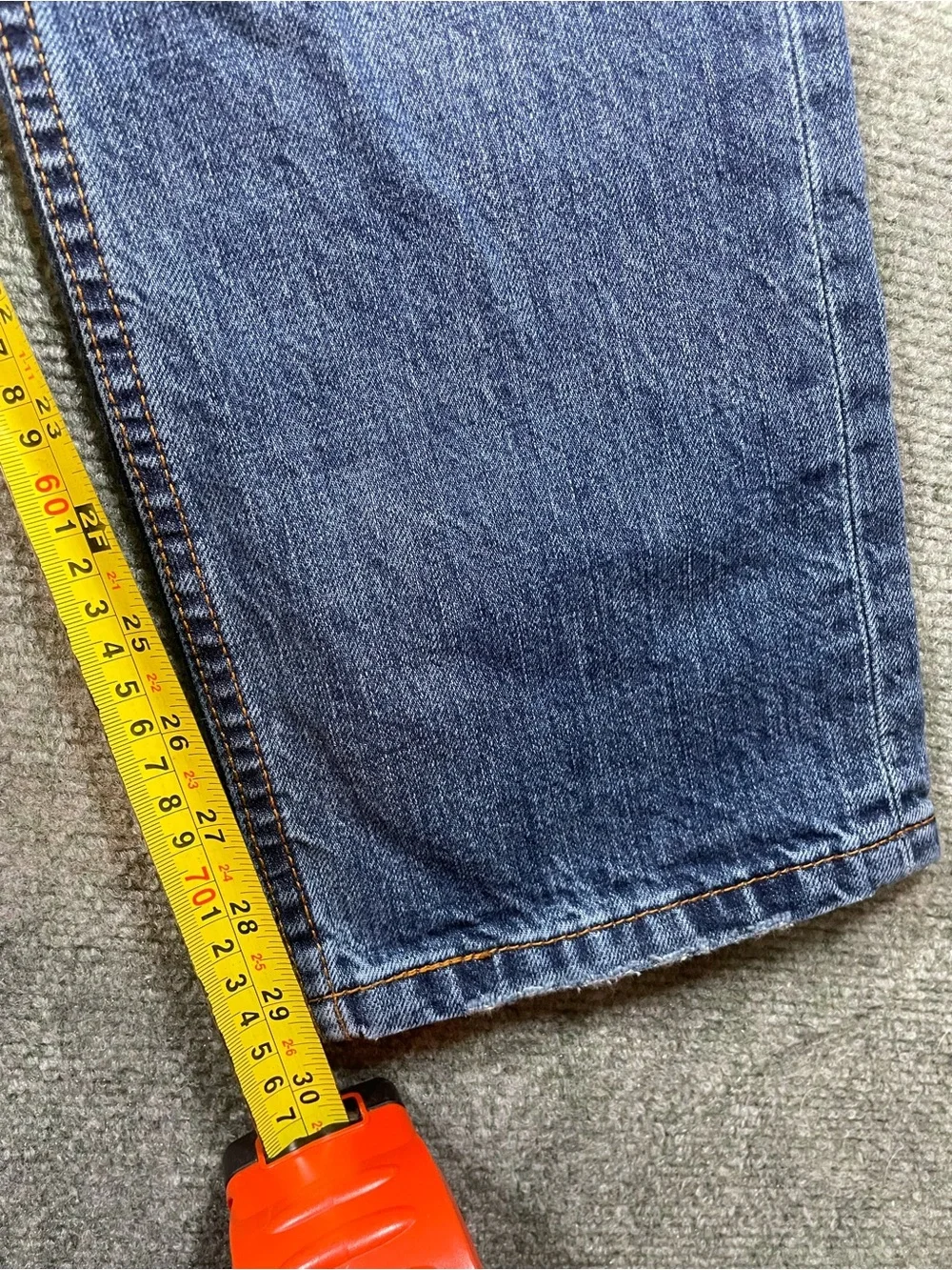 Levi's 511 Medium Blue Distressed Straight Jeans